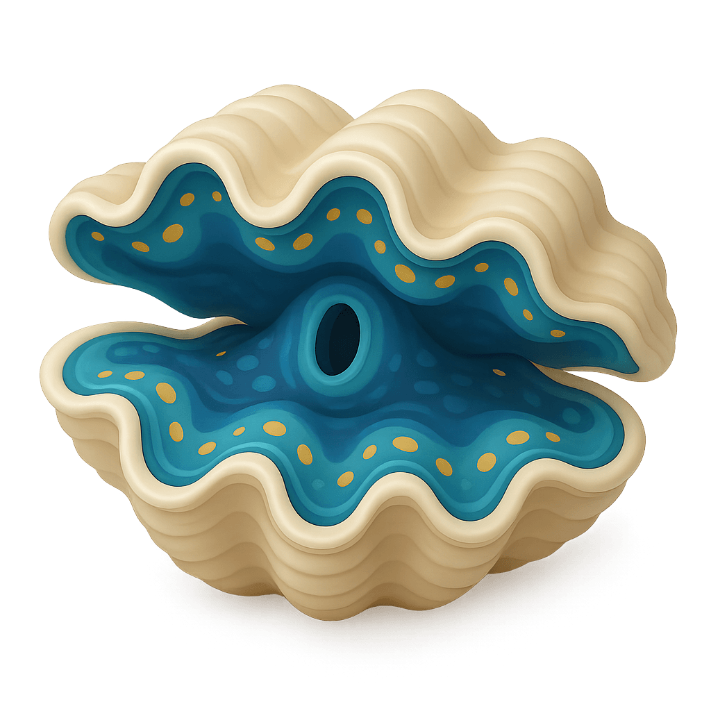 Clam badge